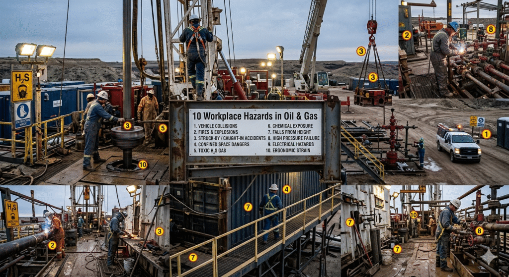 10 Workplace Hazards in Oil & Gas and How to Control Them in Saudi Arabia