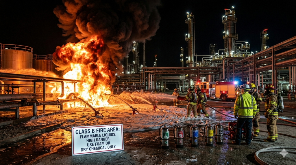 What Makes Class B Fires the Biggest Risk in Oil and Gas
