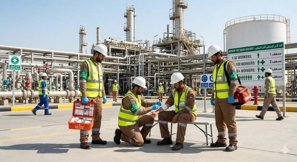 How Many First Aiders Must Be Present on Aramco Work Sites?