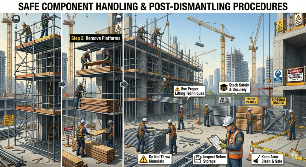 Safe Component Handling and Post-Dismantling Procedures